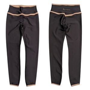 Levavi High Rise Refine Leggings Black Tan Size Medium